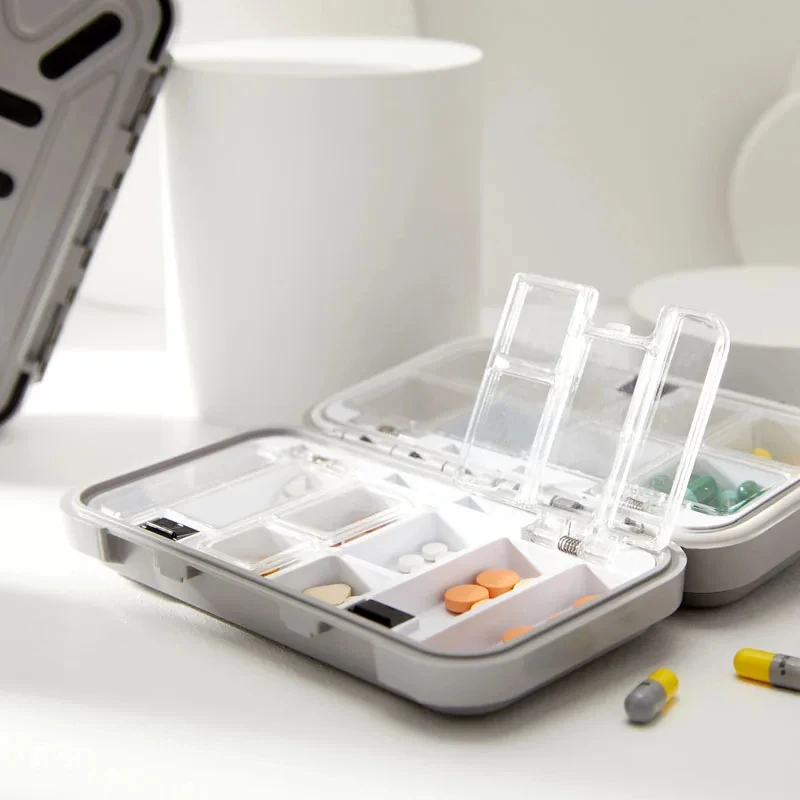 16 Girds Travel Pill Case Medicine Pill Box Organizer Container Dispenser Independent Lattice Pills Storage Fishing Tackle Box