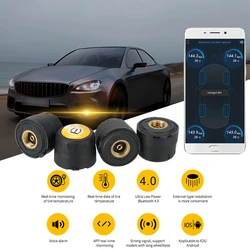 External Alarm Tire Pressure Sensors APP Display Bluetooth 4.0 5.0 Car Tire Pressure Sensor Android iOS BLE TPMS Universal