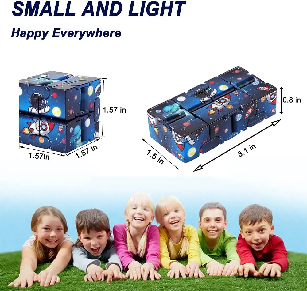 Creative Infinite Cube Magic Cube Office Flip Cubic Puzzle Fidgets Toy Autism Anti Stress Relief Stop Stress Reliever Autism Toy