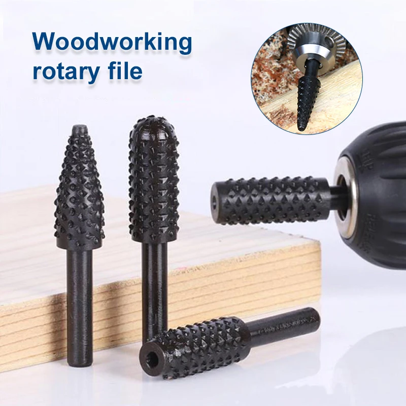 

Hss Rotary Files Burr Drill Rotating Thorn Head 5pcs/set Polishing Accessories DIY Electric Grinding Head Woodworking Tools