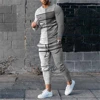 Autumn Casual Fashion 3D Print Men's Sportswear Set Long-Sleeved T Shirt Pants 2-Piece Set Oversized Pullover Men Clothing 5