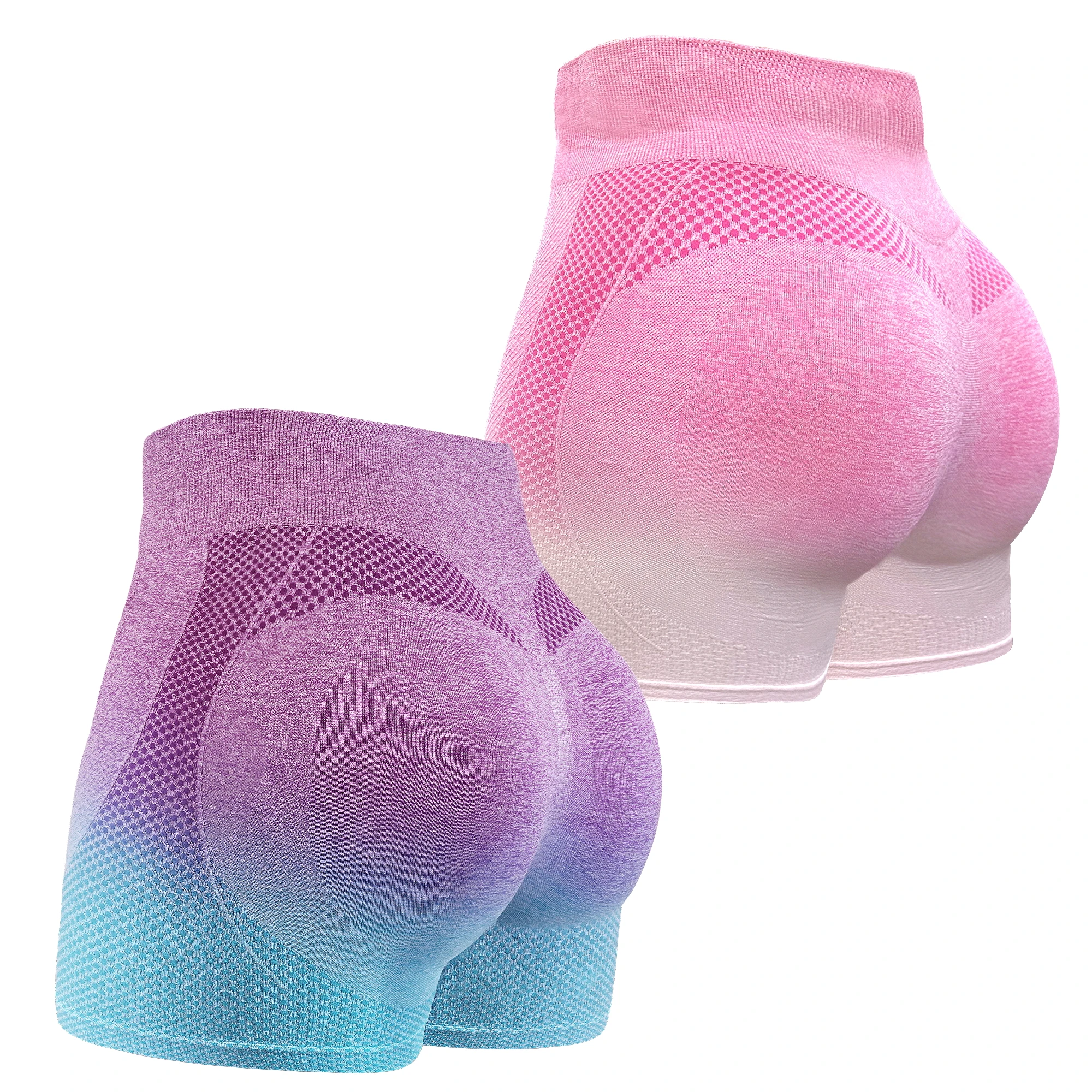 Gradient Seamless Sport Bike Shorts Women&rsquo;s Breathable Sweat-resistant Peach Hip Tight High Waist Elastic Yoga Fitness Pants workout shorts yoga shorts sports shorts running shorts seamless shorts