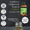 Pure Castor Oil Tropical Indian Coldpressed Organic - For Thicker Hair Volume, Eyelashes, Eyebrows, Bouncy Hair 5