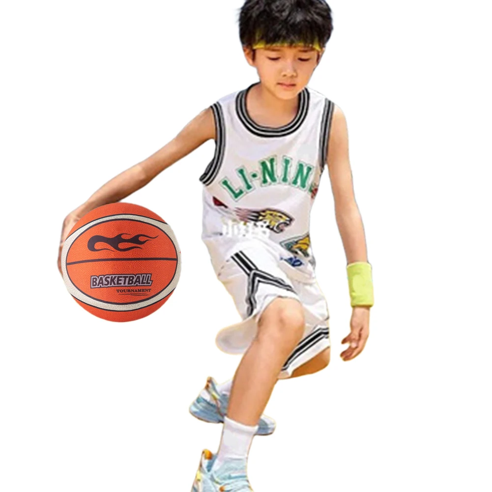 18/21/24cm Silent Basketball High-Resilience Bouncing Mute Ball Size 3/5/7 Quiet Basketball for Various Indoor Activities