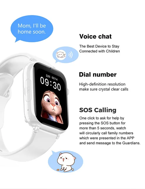 Compre 2024 Nuevas Llegadas 4g Cámara Niños Reloj Inteligente Tarjeta Sim  Video Llamada Vdf98 Impermeable Sos Teléfono Lbs Wifi Gps 4g Niños Reloj  Inteligente y Reloj Inteligente Para Niños de China por