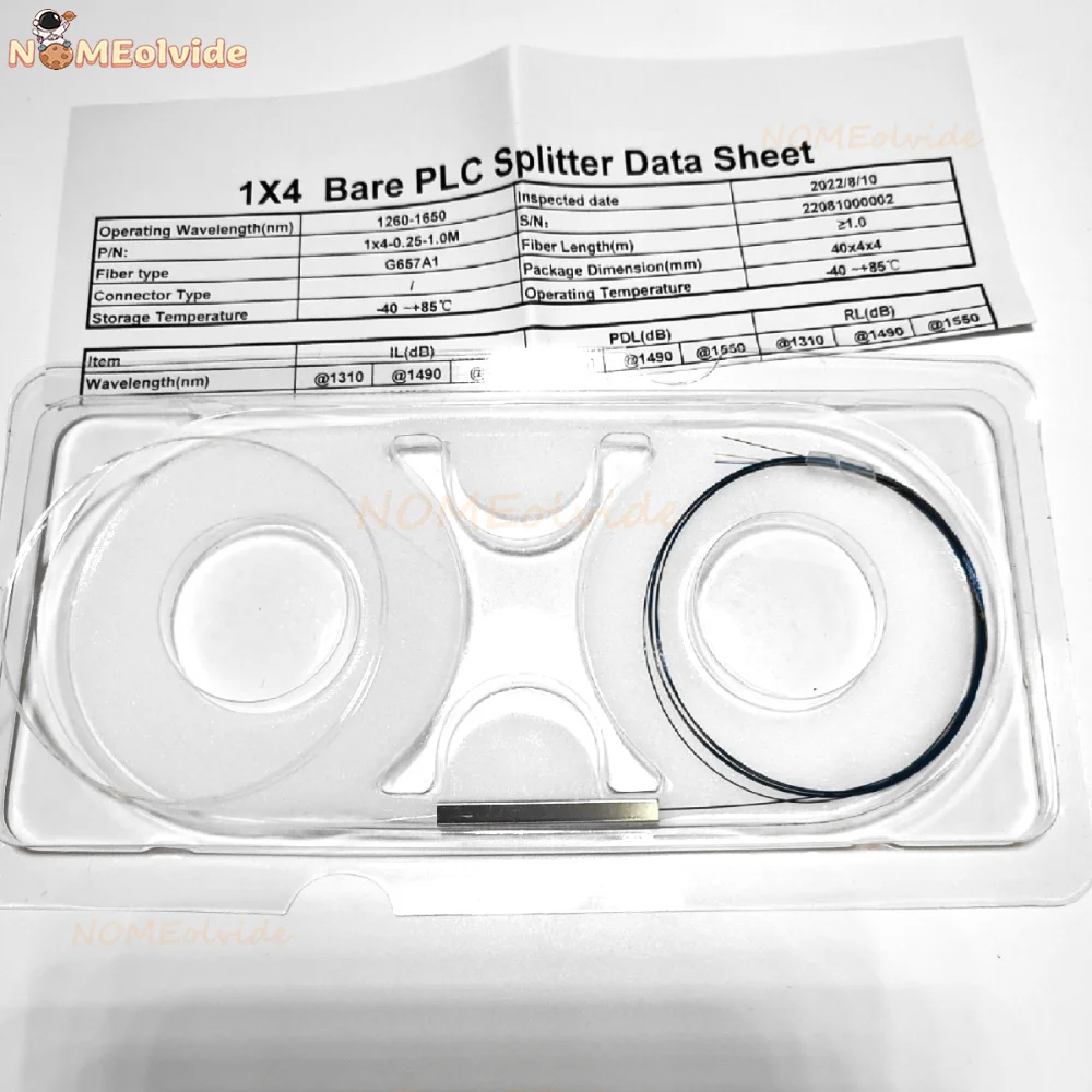 50 Pcs1X2 1X4 1X8 1X16 Splitter Plc Nudo In Fibra Ottica Senza Cavo Connettore 250Um 0.25Mm Mini Splitter Plc Nudo Senza Blocchi