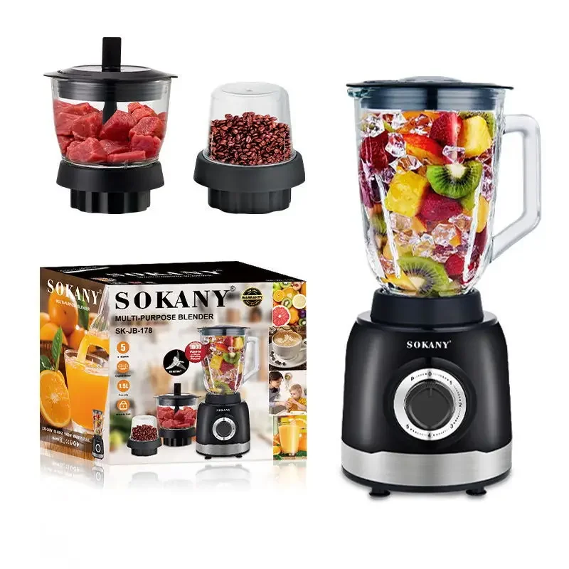 Houselin 800W Professional Blender and Food Processor Combo for Smoothies,  Shakes, with Coffee Bean Grinder Function - AliExpress