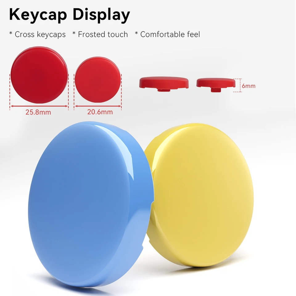 Haute42 Hitbox Cross Keycaps for Leverless Arcade Controller Mini