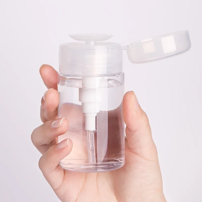 Refillable Bottles Push-type Bottling Push Down Empty Pump Dispenser Bottle for Nail Polish and Makeup Remover Bottle Packaging 5
