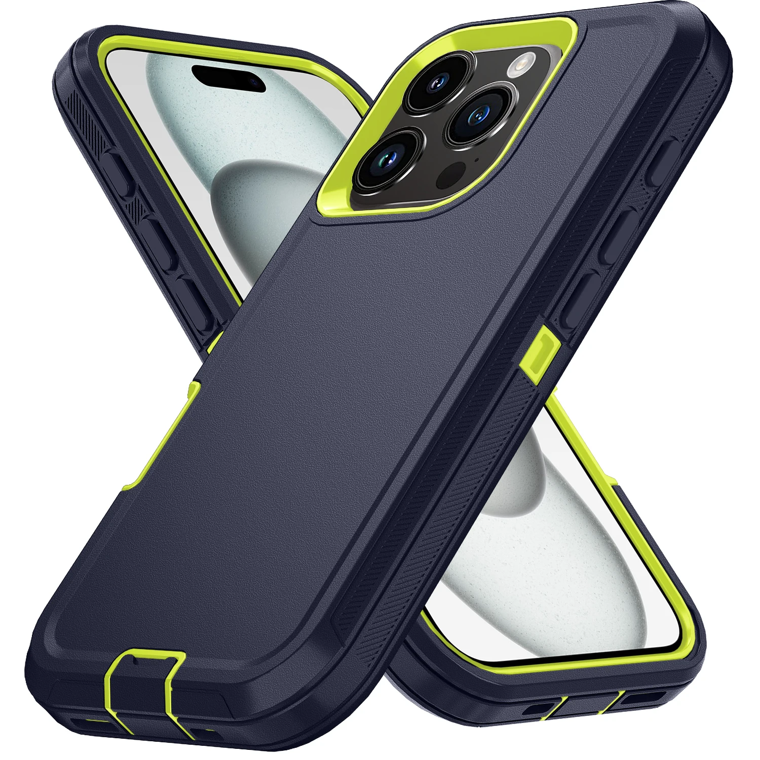 Dustproof Armor Shockproof Defender Phone Case - Durable Hard PC+TPU Back Cover