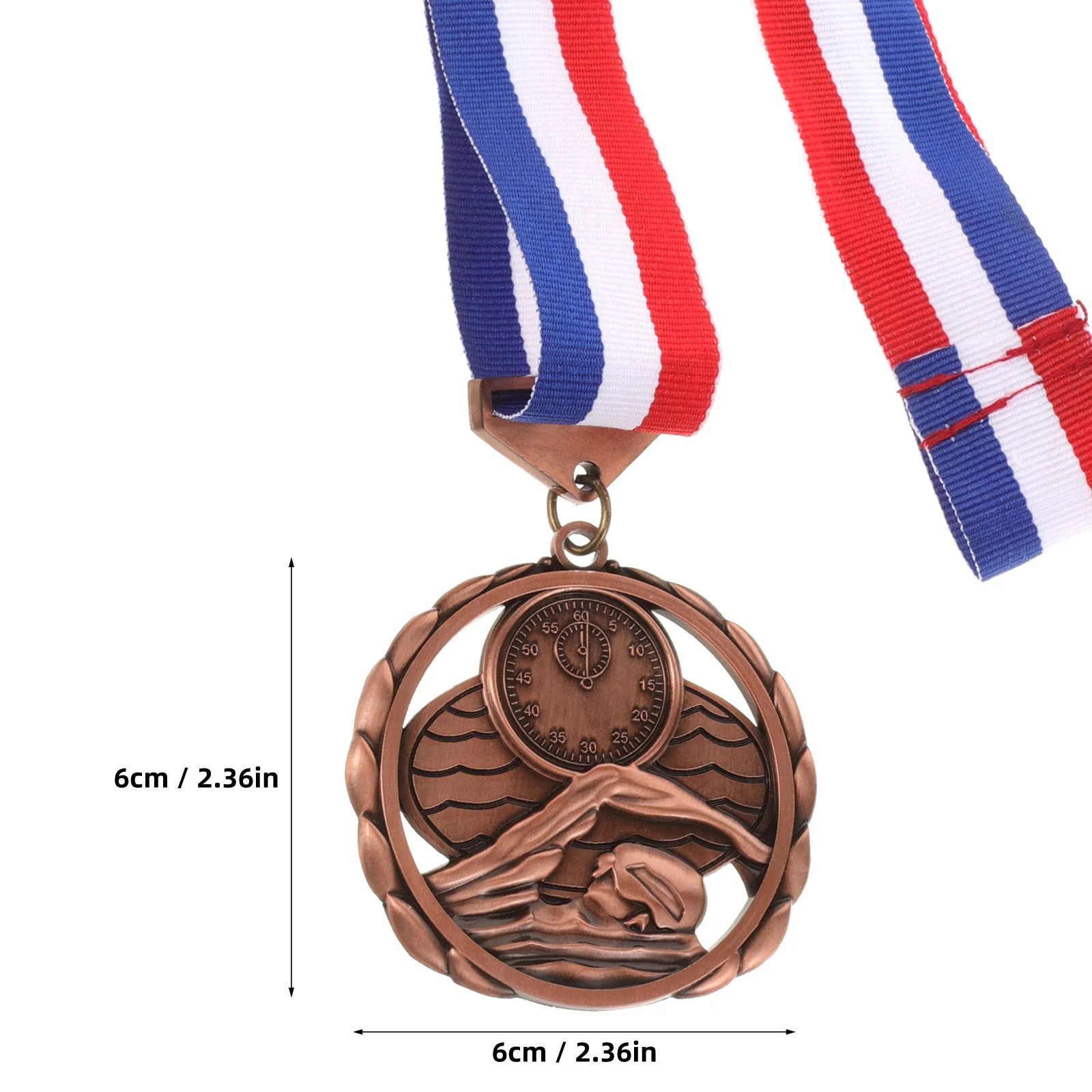 3pcs Hanging Medal With Lanyard Medals Sports Metal Medals Race Metal For Competition Swimming Sports Accessories