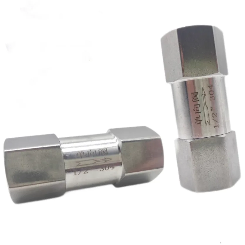 Bsp Rosca Fêmea 304 de Uma Maneira Não Retorno Válvula de Verificação para Água Óleo Gás Aço Inoxidável 8