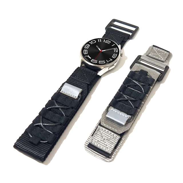 Correa reloj Scrunchies de 18mm 20mm 22mm para reloj inteligente, bonita  correa elástica de repuesto para mujer con barra de liberación rápida,  correa tela para Samsung Galaxy Watch 4 5 Pro Galaxy