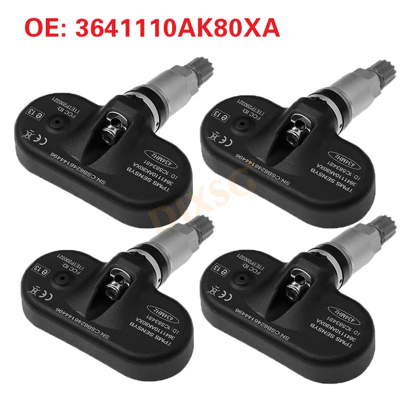4Pcs Tire Pressure Monitor Sensor TPMS 3641110AK80XA For GREAT WALL HAVAL H5 WINGLE 5 C30