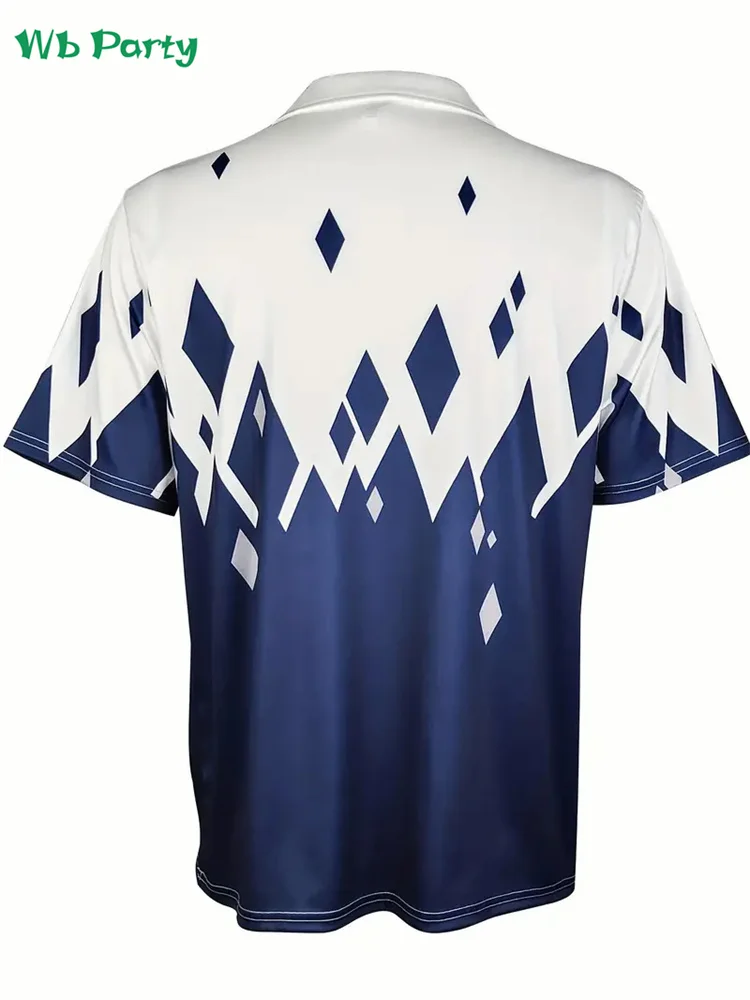 Camisetas con diseños de ropa con estampado geométrico para hombre