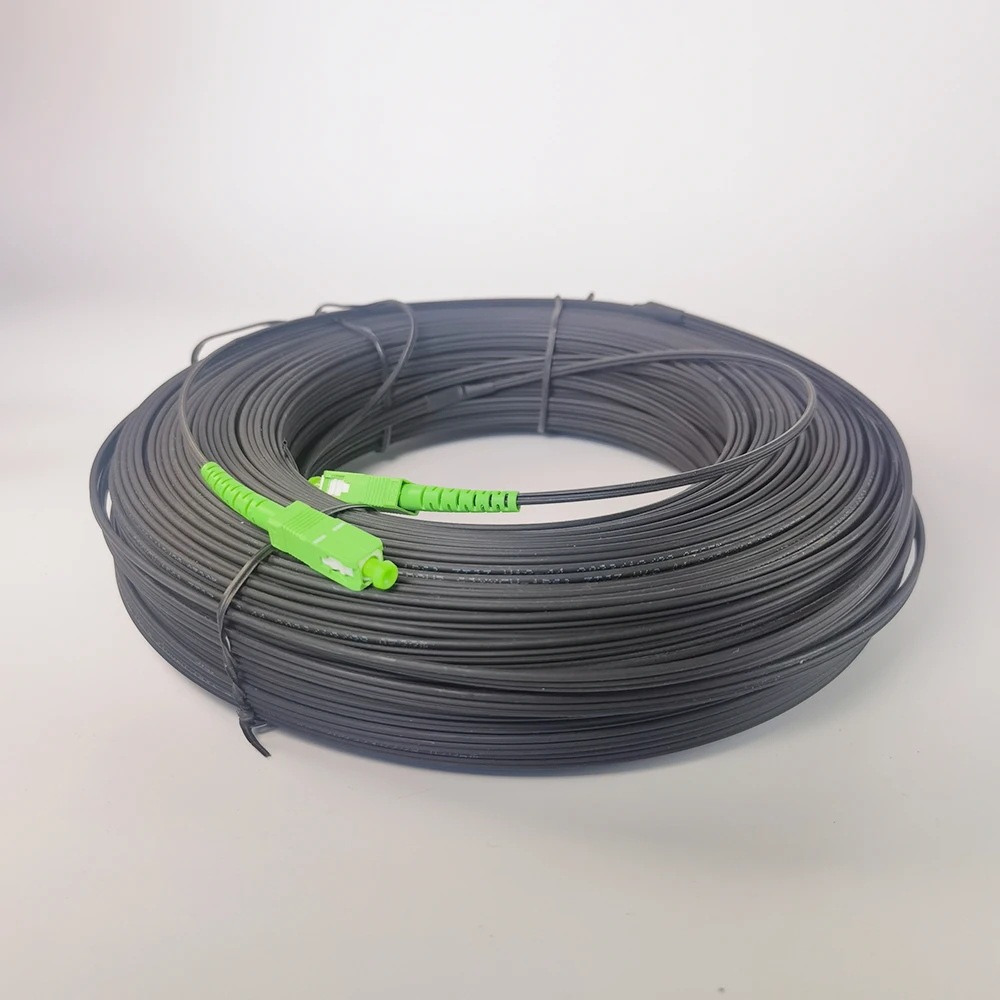 60M/70M/80M/90M/100M FTTH SC/APC-SC/APC Outdoor Drop Fiber Optic Cable Single Mode Single Fiber Optic Patch Cord Cable