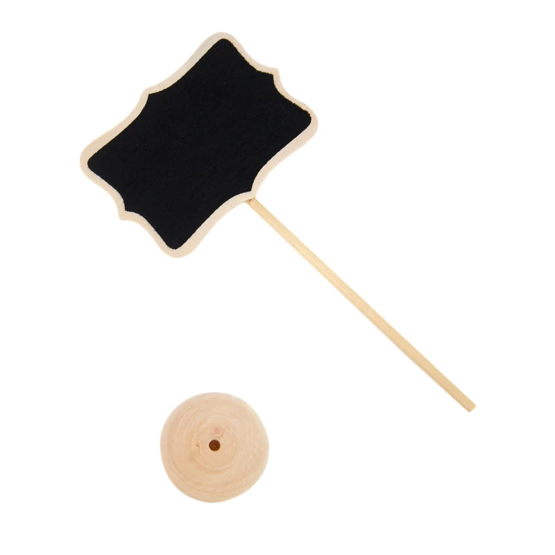 Mini-Tafelschild aus Holz, Nachrichtentafelständer, Essensbuffet-Etiketten für Hochzeit, Geburtstag, Party, Tischdekoration, Tischkarte – Detail 7