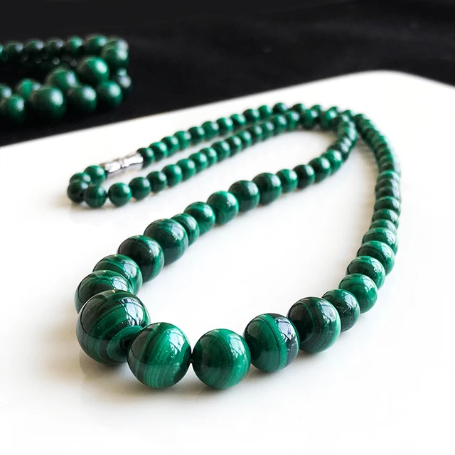 Natural Malachite Necklace - Himalaya Rudraksha Kendra