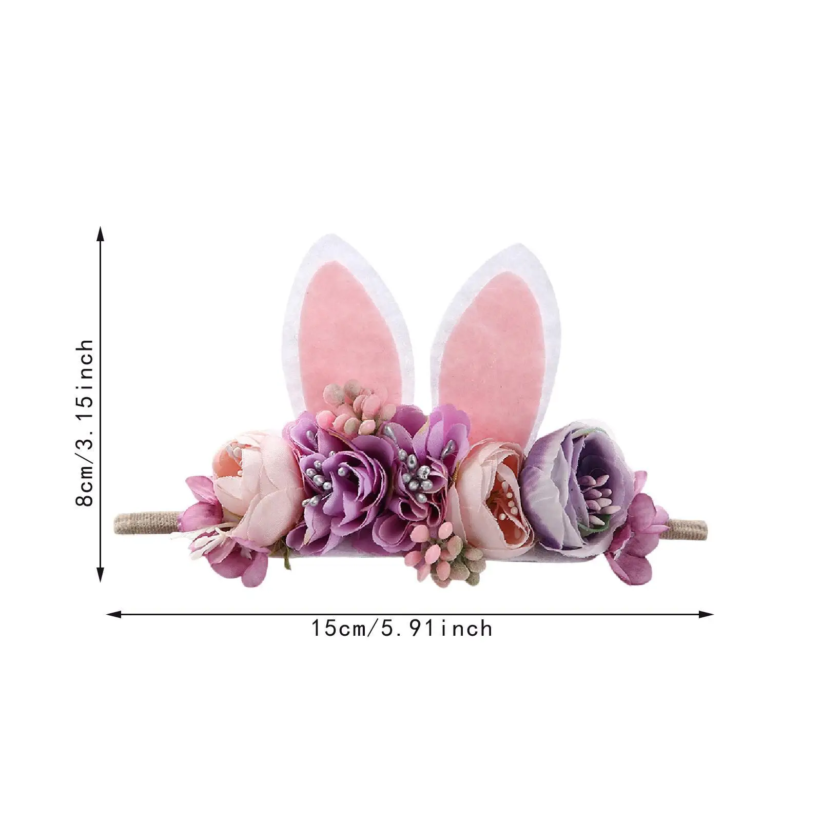Animal Ears Headband Festival Cute Decor Kids Elastic Headband Girls Headwear Hair Styling Accessories for 0-4 Years Girls Kids