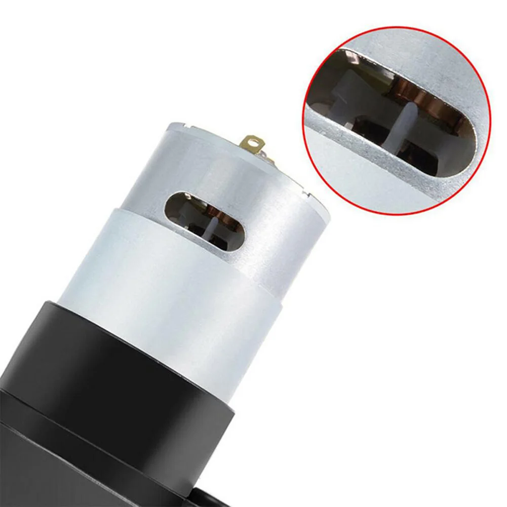 전기 모터 기어박스 전동 공구 기어, RS550, 12V 교체, 어린이 자동차 장난감, 휴대용 40000RPM PP 소재, 금속 블랙