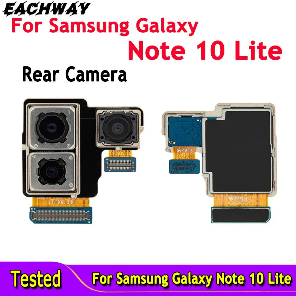 

Tested For Samsung Galaxy Note 10 Lite Back Big Rear Camera Flex Cable Replacement For N770F Main Rear Back Camera Flex Cable