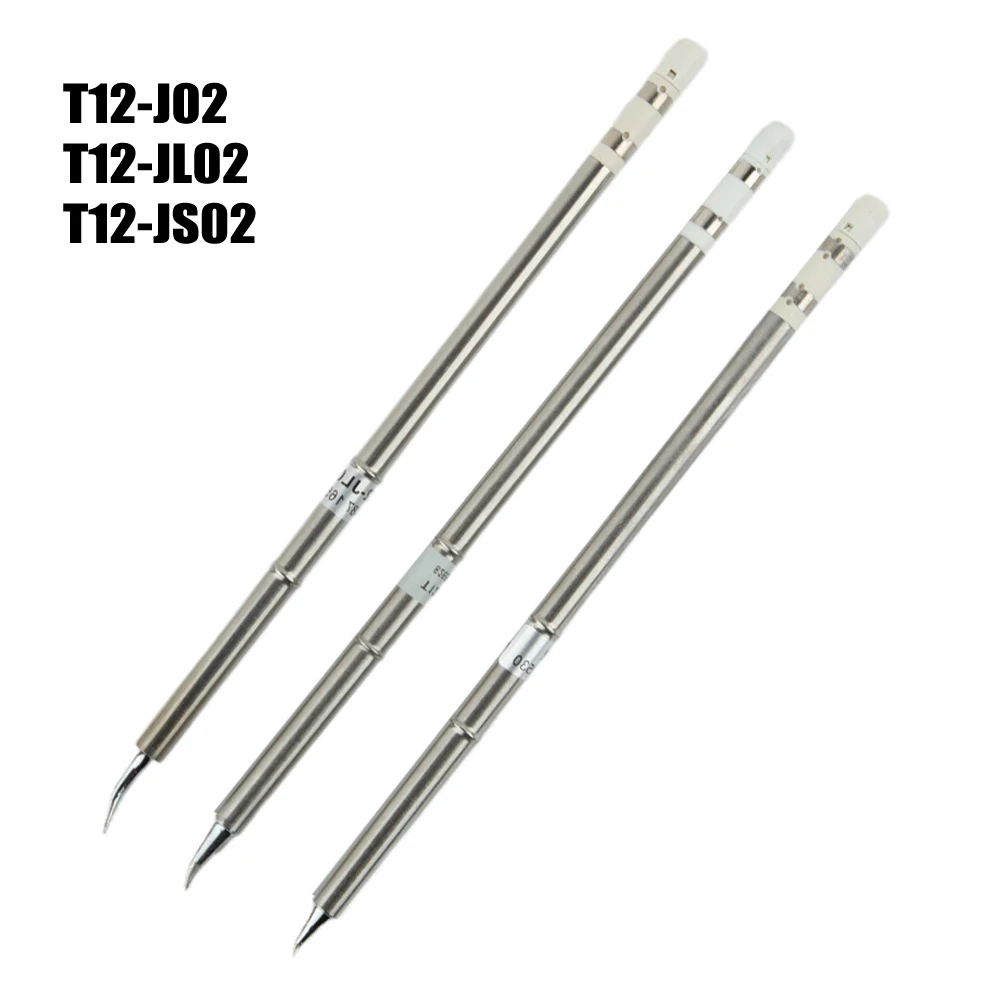 3Pcs Set Soldering Iron Tip T12-JL02 T12-JS02 Welding Tools With High Anti-oxidation 2028 Handle FM-2027 For FX-9501