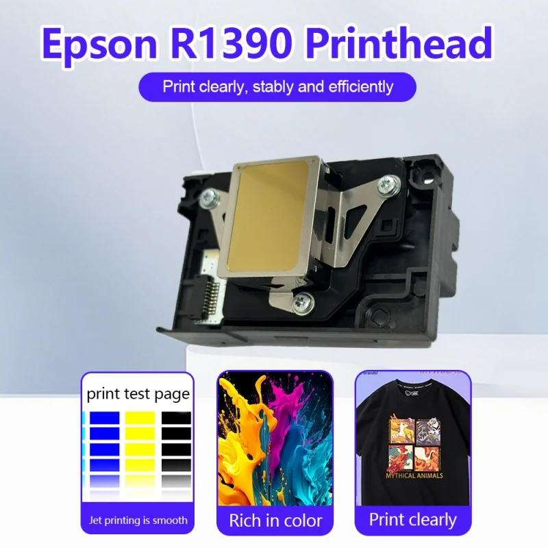 L1800 프린트 헤드 프린터 부품 UV DTG DTF DFT R1390 프린트헤드 (엡손 프린터 RX580 R270 R1400 R1410 R1430 용)