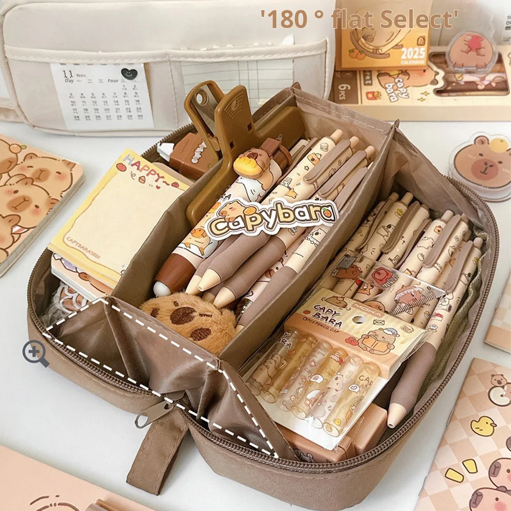 مقلمة شفافة مكونة من 5 طبقات بسعة كبيرة ولطيفة وأن...