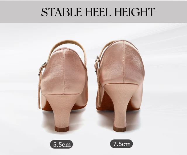 Scarpe Da Ballo Donna Eleganti - Sandali Tango, Valzer E Bachata Con Tacco A Scelta - Foto 5