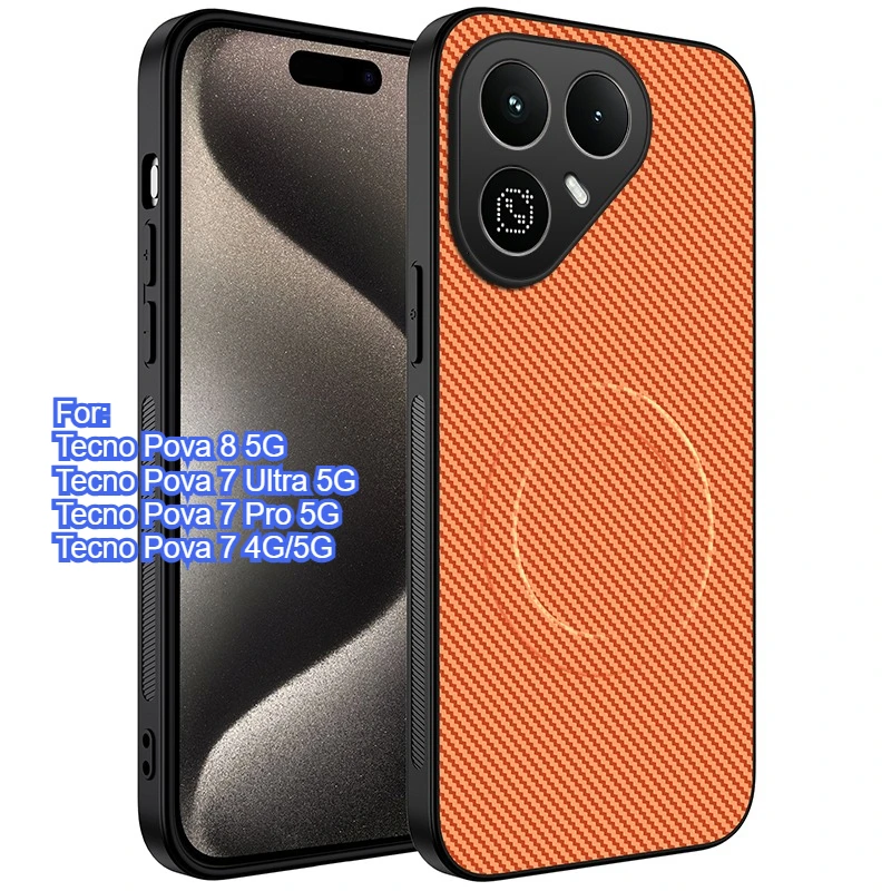 Luxury Carbon Fiber Texture Magnetic Ultra-Thin Shockproof Case