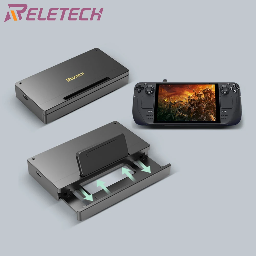 

Док-станция Steam Deck с внутренней подставкой, 1 ТБ, USB, HDMI, 4K, USB C