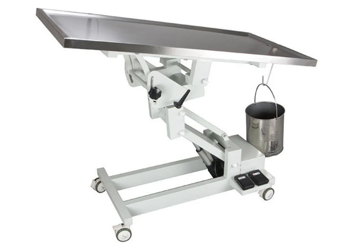Iron Base Stainless Steel Table, Electric Lift Veterinary Operating Table Animal 3