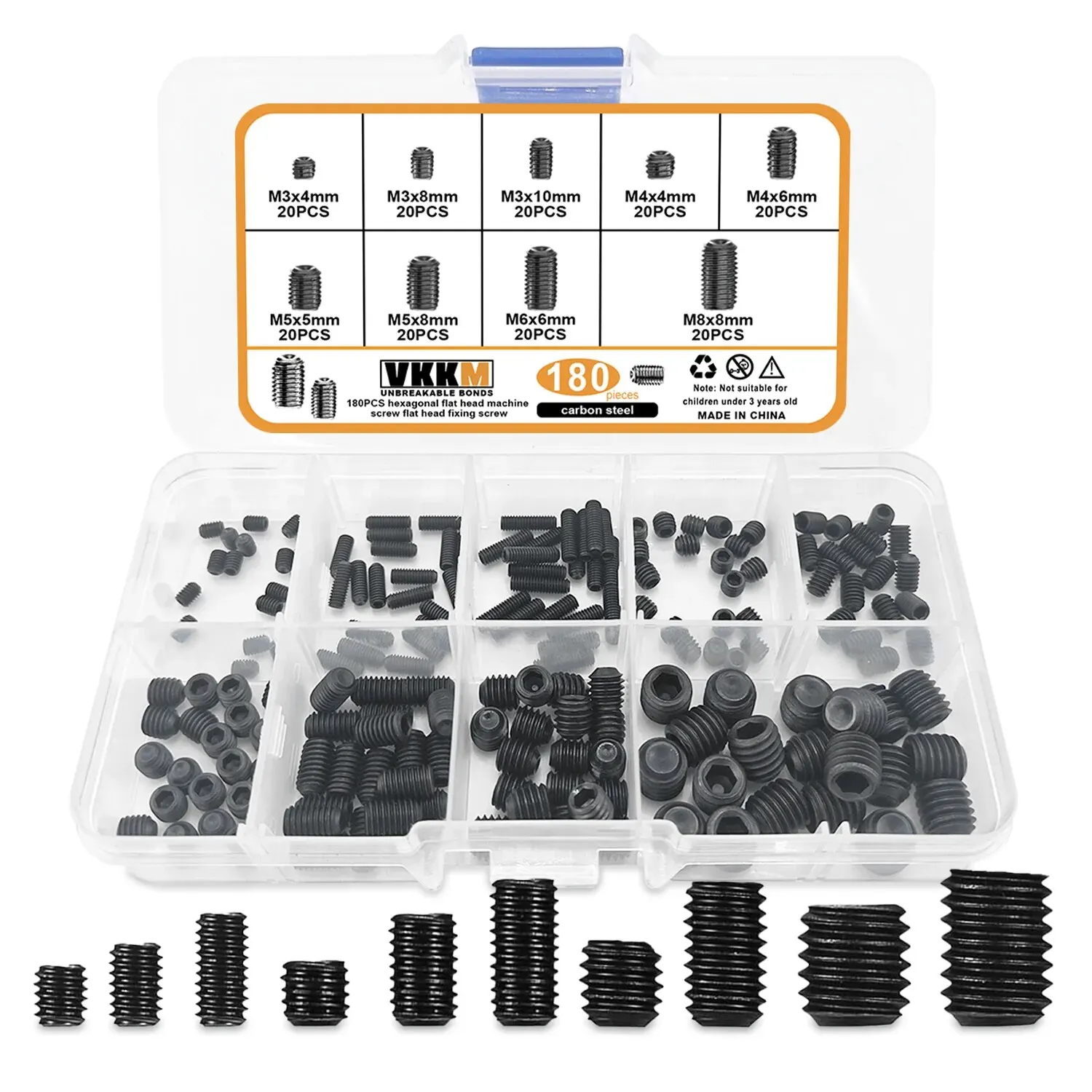 Mm2 Harvester A2 - Juego Surtido Métrico (M4, M5, M6, M8, M10, M12) Tuercas Hexagonales De Acero Inoxidable