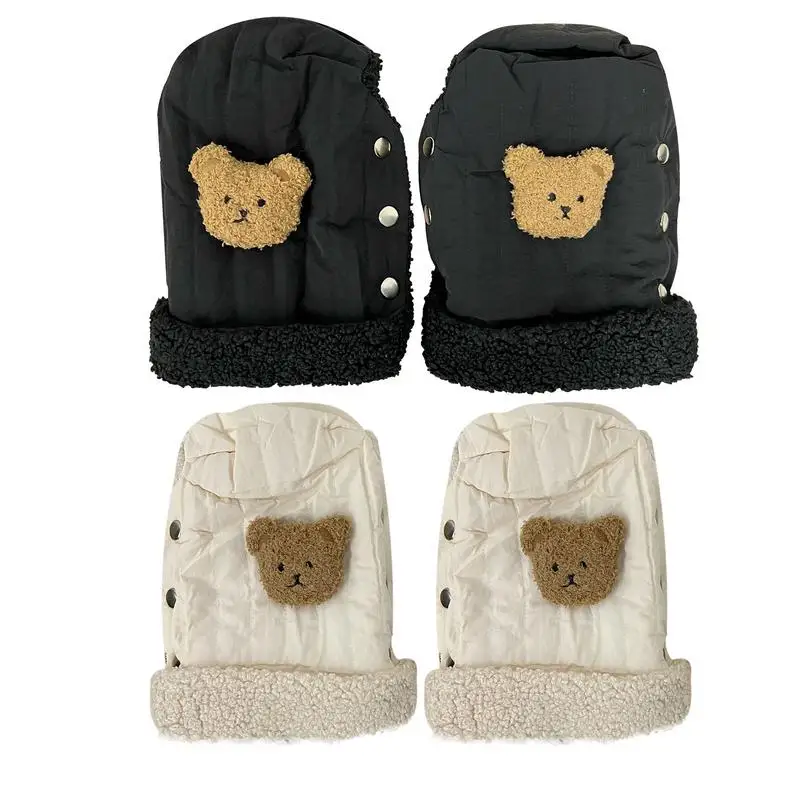 

Stroller Mittens For Handlebars Universal Stroller Hand Mittens Waterproof Fleece Anti-freeze Winter Warm Stroller Accessories