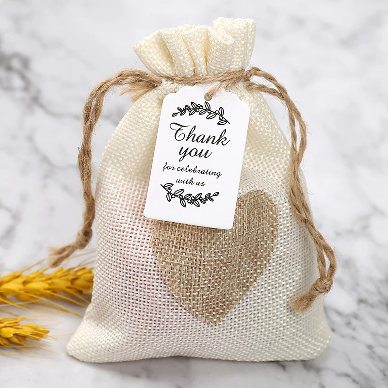 50Pcs Thank You for Celebrating with Us Card Packaging Decoration Wedding Guest Gift Birthday Party DIY Labels 3x5cm Paper Tags Greeting Cards Thank You Cards