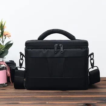 Borsa per fotocamera DSLR digitale multifunzionale Borsa per fotocamera impermeabile resistente all'usura Divisori imbottiti Scatola protettiva