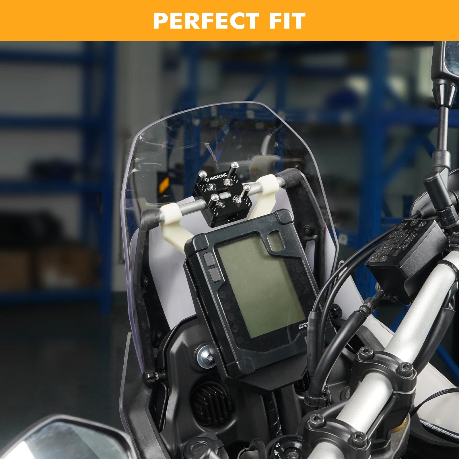 12MM GPS Halter Bar Clamp Navigation Halterung Telefon GPS Halter Für KTM Honda Yamaha Kawasaki Suzuki Ducati BMW Aprilia Triumph – Detail 2