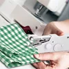 Mini Portable Handheld Sewing Machine Stitch Sew Needlework Cordless Clothes Fabrics Electric Sewing Machine With Kit Accessorie 4