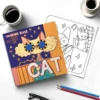 1 pc Cartoon Cat Coloring Book 24 Pages illustration Cute Relax Self-painting Art Colouring Book For Adults And Teens 3