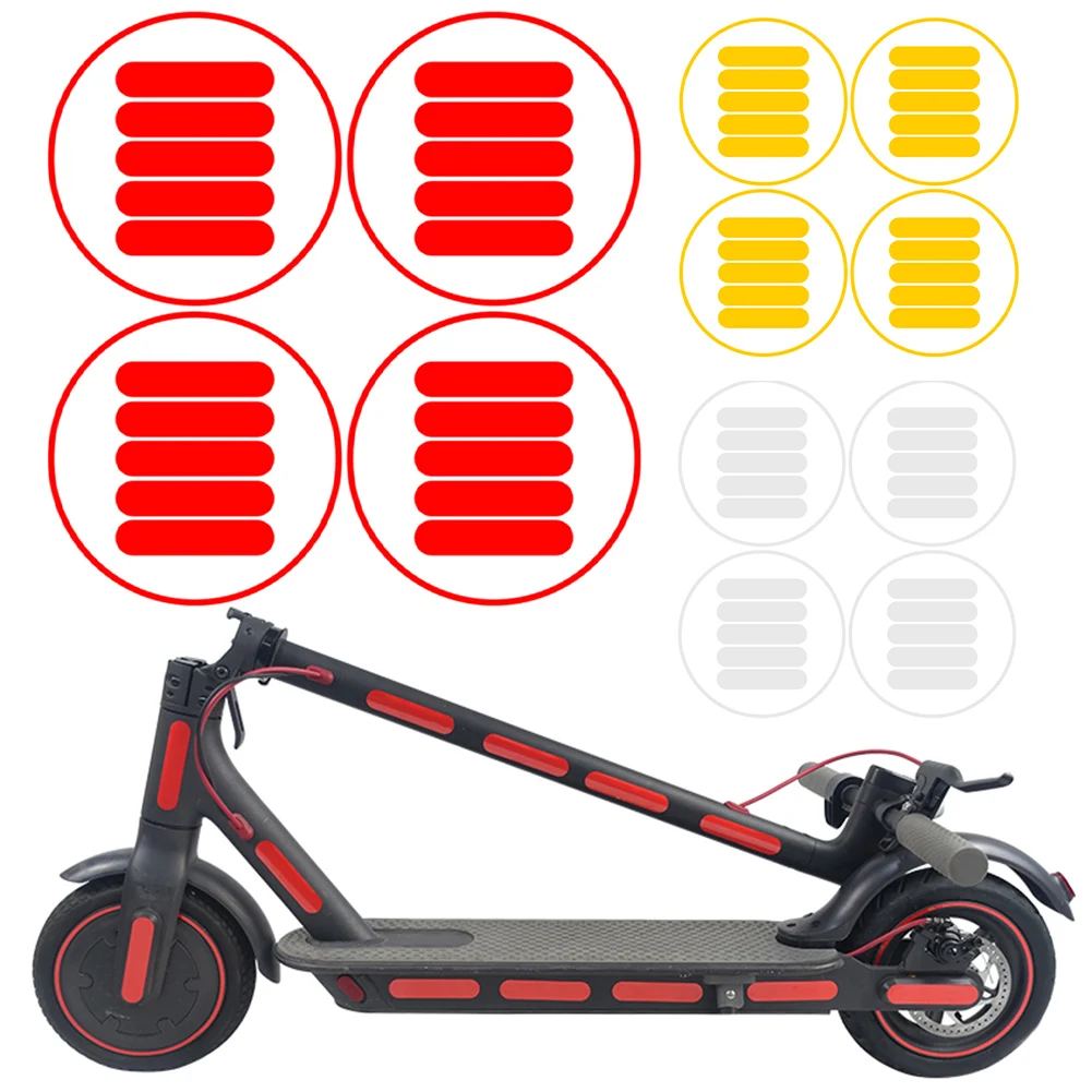 

Светоотражающая наклейка для электрического скутера Xiaomi M365/1S, светоотражающие наклейки на корпус, наклейки на колеса, аксессуары для электрического скутера