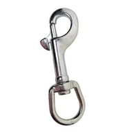 316 Stainless Steel Swivel Eye Bolt Snap Hook Scuba Snorkeling Key Chain 2