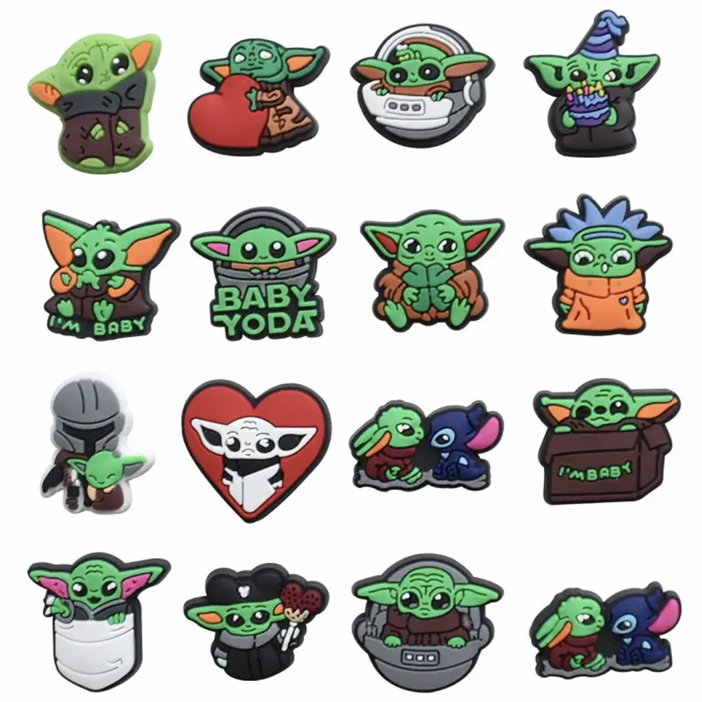 Hot Toys Disney Star Wars shoe charms PVC Choes Charms Cartoon Sandals Accessories for Clogs Decorate Buckle Boys Kids X-mas Gifts