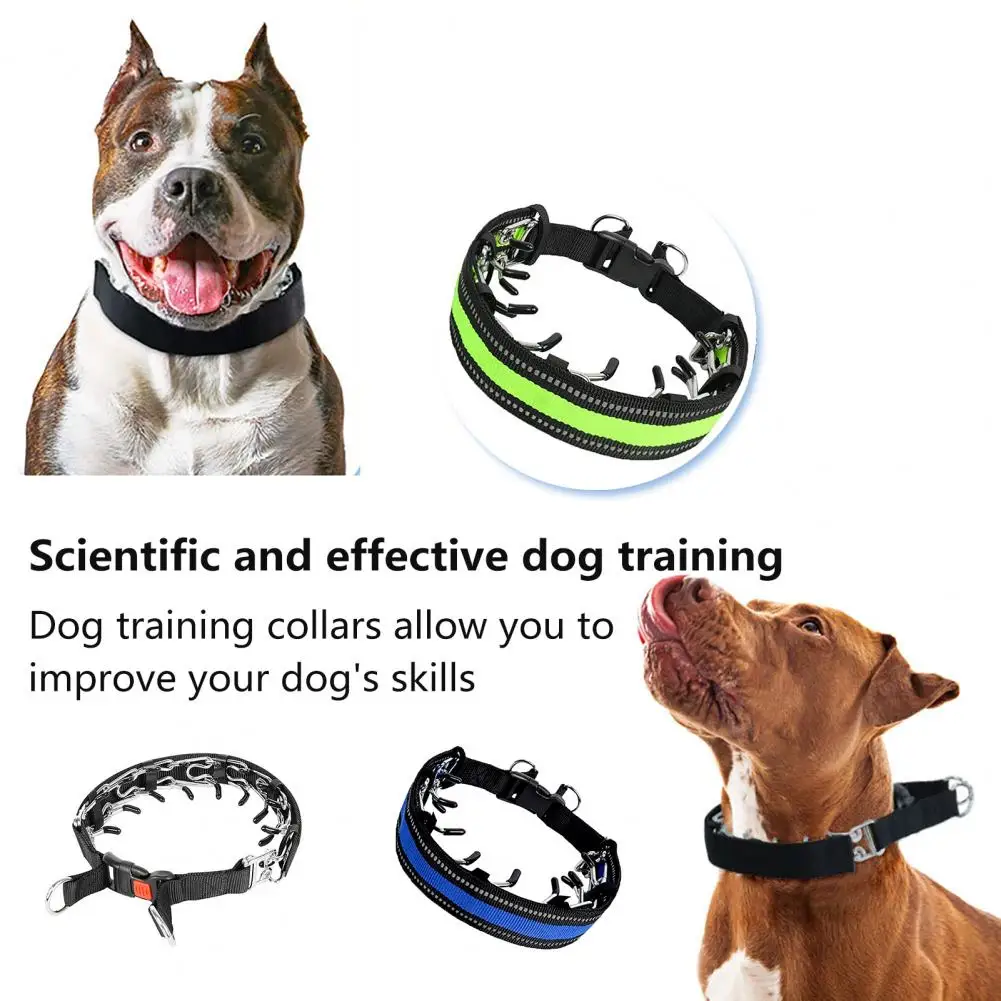 No Pull Nylon Cover Dog Prong Collar for All Sizes Dogs Pets,dog collar,pet collar
