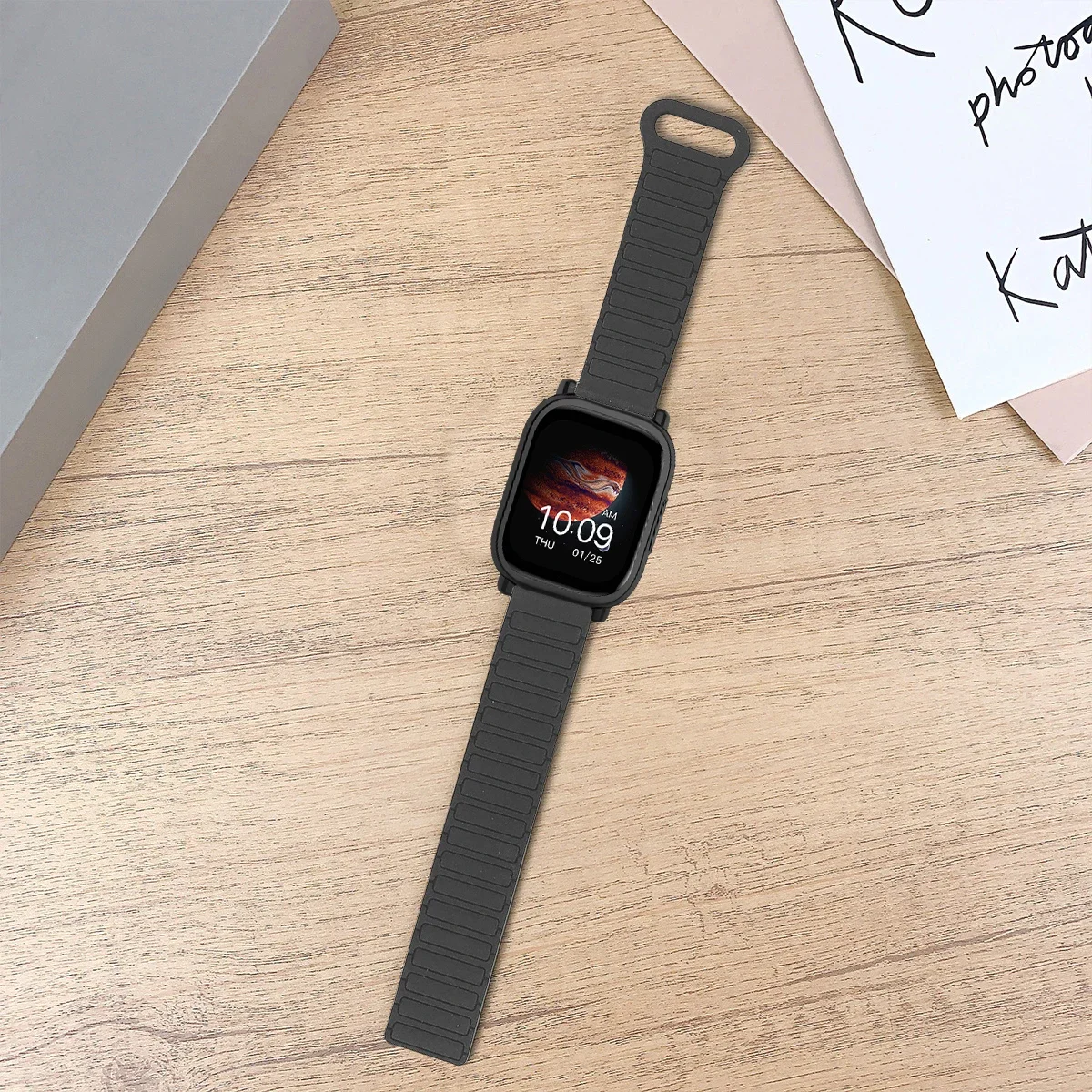 Enhanced Protective Case with Silicone Strap and Magnetic Sports Bands - Full Cover Screen TPU Soft Shell