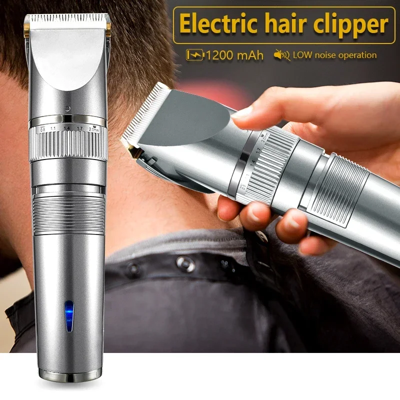 Professional Hair Trimmer Digital USB Rechargeable Hair Clipper for Men Haircut Ceramic Blade Razor Cutter Barber Machine