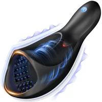 Penis Vibrator Eichel Trainer für Männer Zunge Lecken Penis Massagegerät Männlicher Masturbator Vibrierende Eichel Vibratoren Erwachsene Sex Spielzeug