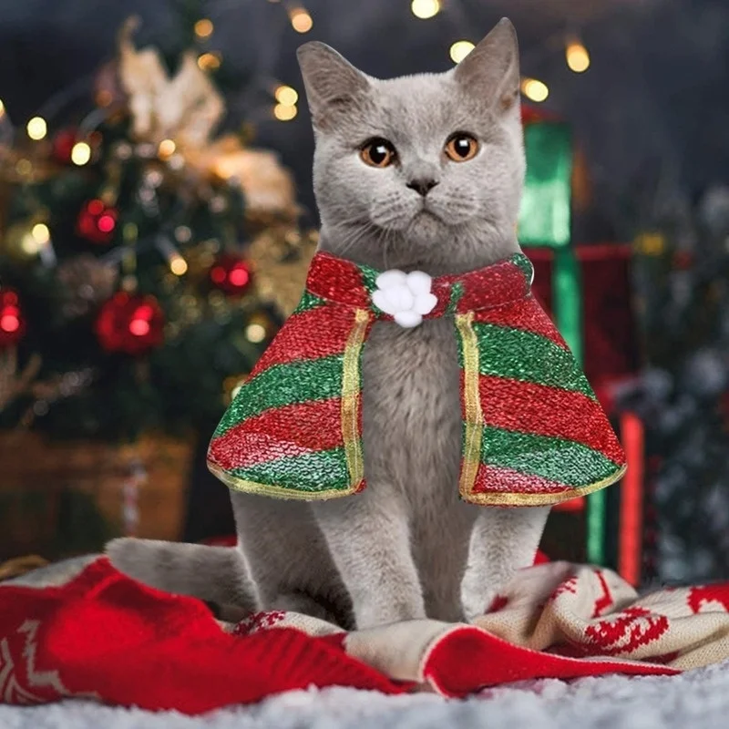 Cat Clothes Cat Dog Christmas Cosplay Clothing Funny Dress Up Pet Cloak