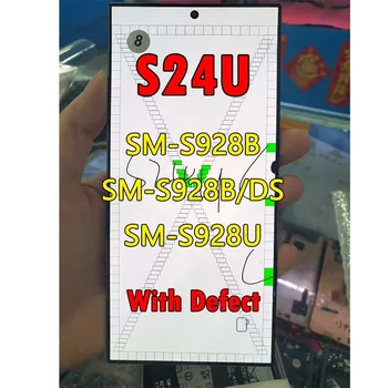 Display AMOLED LCD 100% Funzionante per Samsung S24 Ultra S24U S928B S928E S928W, Schermo Touch con Pannello LCD Difettoso