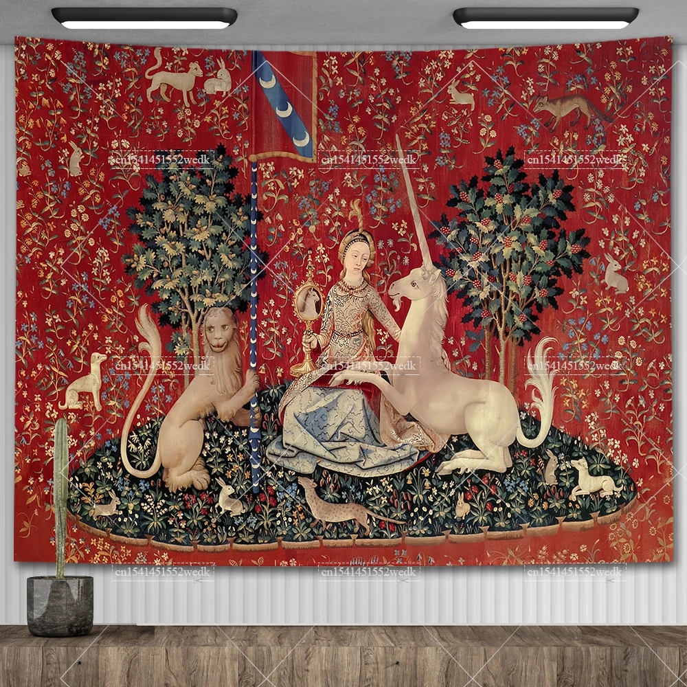 YISUMEI Einhorn Wandteppich 150x200cm - Rosa Aquarelldruck Für Schlafzimmer