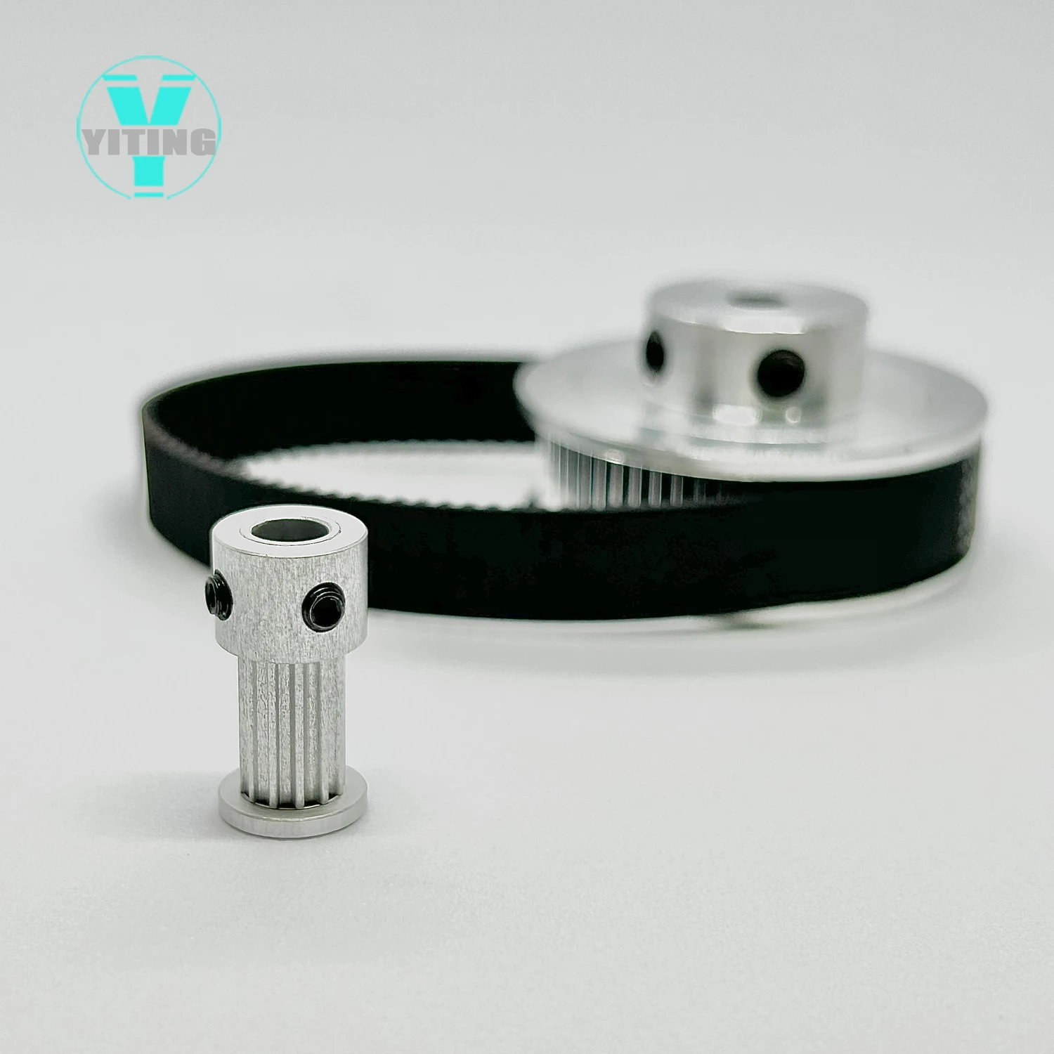 2M, 12T, GT2, 60T, largura 10mm, furo 4 ~ 14mm, 5:1 Roda